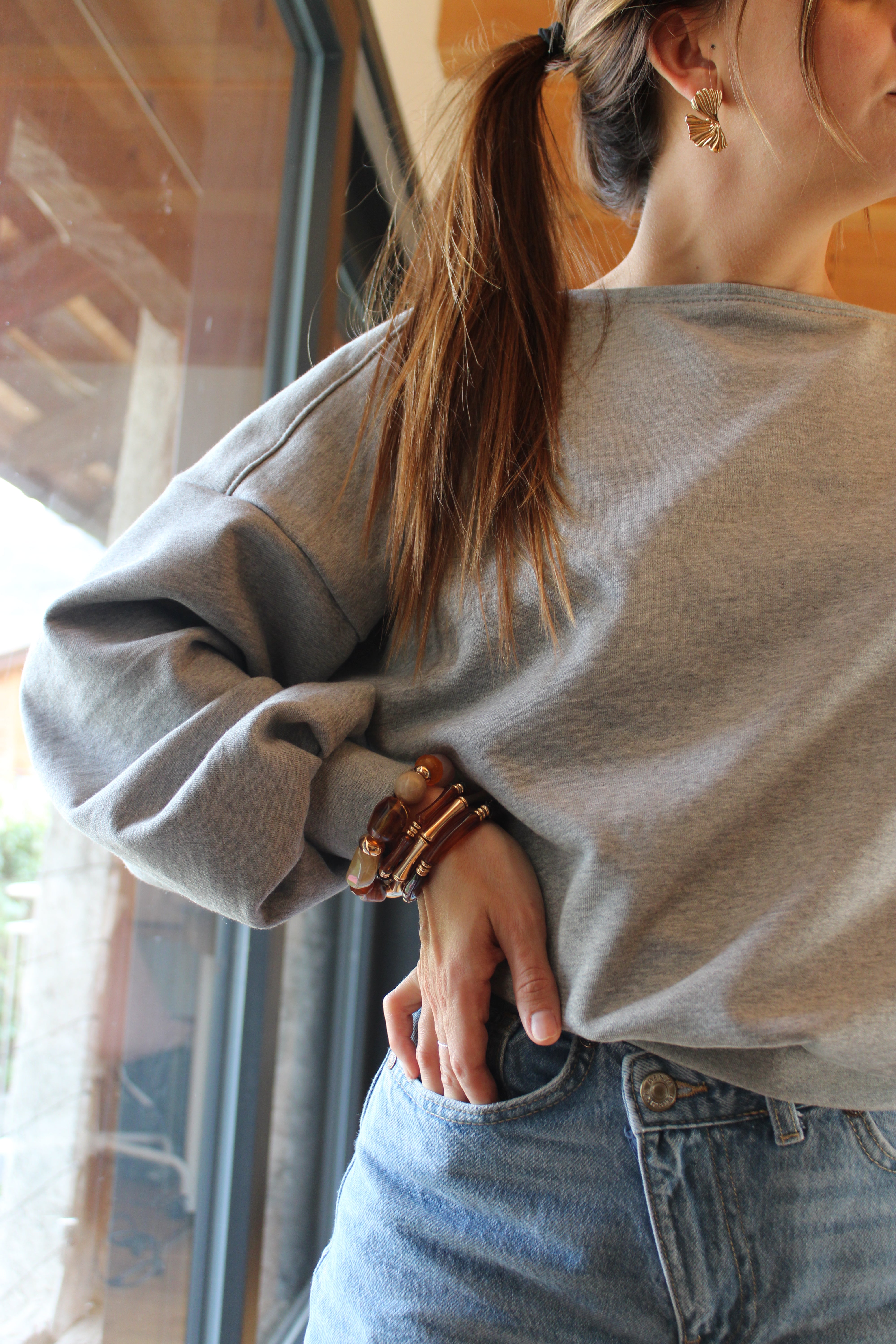 Tim gris chiné (foncé)