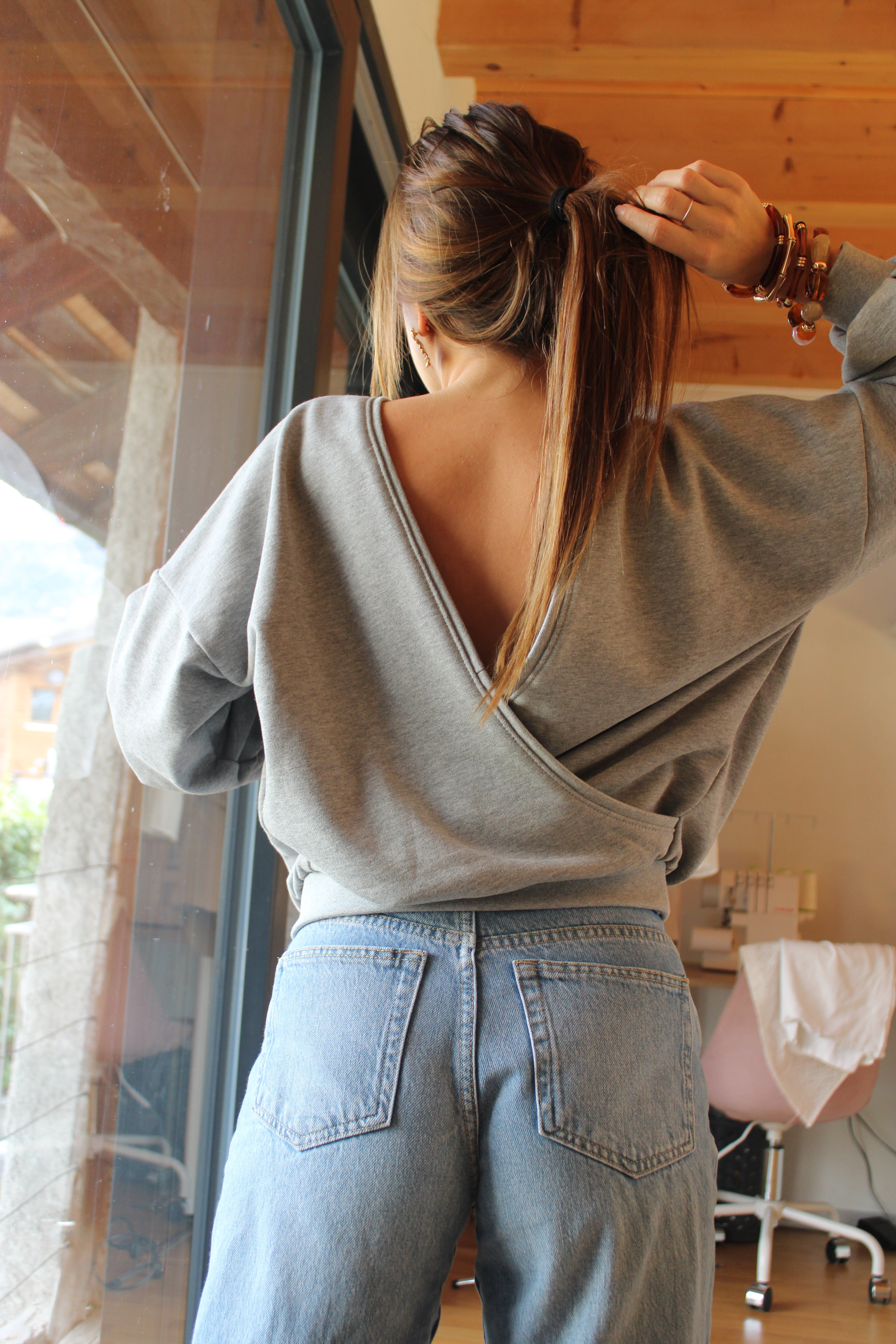 Tim gris chiné (foncé)